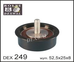 Dexwal 03-249 rolka prowadząca gm, opel, vauxhall, opel astra f (56_, 57_)