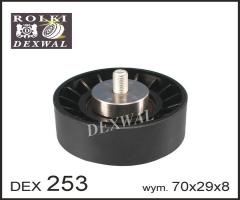 Dexwal 03-253 rolka prowadząca ford, ford escort v kabriolet (all)