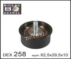 Dexwal 03-258 rolka prowadząca gm, opel, vauxhall, lada 110, opel astra f kombi (51_, 52_)