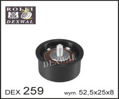 Dexwal 03-259 rolka prowadząca gm, opel, vauxhall