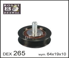 Dexwal 03-265 rolka napinacza audi, seat, skoda, vw, audi a4 (8d2, b5), skoda superb (3u4)
