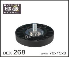 Dexwal 03-268 rolka prowadząca renault, renault clio i (b/c57_, 5/357_)