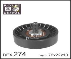 Dexwal 03-274 rolka prowadząca kia, hyundai, hyundai terracan (hp), kia carnival i (up)