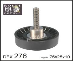 Dexwal 03-276 rolka prowadząca audi, seat, skoda, vw, audi a3 (8p1), skoda octavia (1z3)