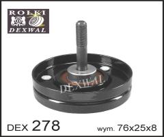 Dexwal 03-278 rolka prowadząca volvo, volvo 850 (ls)