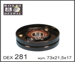 Dexwal 03-281 rolka napinacza audi, seat, skoda, vw, audi a4 (8d2, b5), skoda superb (3u4)