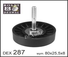 Dexwal 03-287 rolka prowadząca alfa romeo, fiat, lancia, alfa romeo 147 (937), lancia kappa (838a)