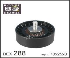 Dexwal 03-288 rolka prowadząca fiesta v focus i mk1 1.4 1.6 16v, ford escort classic (aal, abl)