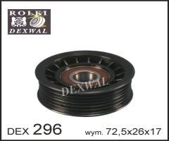 Dexwal 03-296 rolka napinacza paska klinowego ford focus 1.4 1.6 16v, ford focus (daw, dbw)