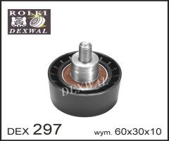 Dexwal 03-297 rolka prowadząca cit, for, maz, peu, toy, vol, citroËn berlingo (mf), ford c-max (dm2)