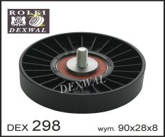 Dexwal 03-298 rolka prowadząca mercedes, mercedes-benz clk (c209)