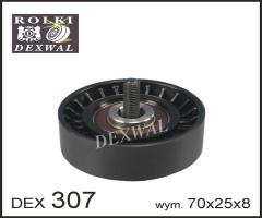 Dexwal 03-307 rolka napinacza alfa, citroen, fiat, peu, citroËn jumper autobus (230p)