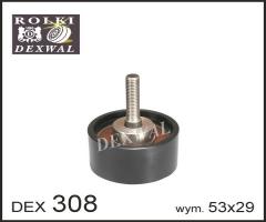 Dexwal 03-308 rolka prowadząca alfa, fiat, lancia, opel, alfa romeo 145 (930), fiat brava (182)