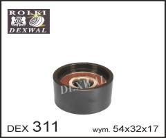 Dexwal 03-311 rolka prowadząca renault, renault clio ii (bb0/1/2_, cb0/1/2_)