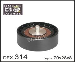 Dexwal 03-314 rolka napinacza bmw, bmw 5 (e34)