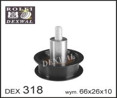 Dexwal 03-318 rolka prowadząca audi, seat, skoda, vw, audi a2 (8z0), seat arosa (6h)