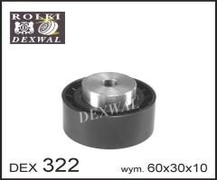 Dexwal 03-322 rolka prowadząca cit, fiat, peut, suz, toy, citroËn berlingo (mf)