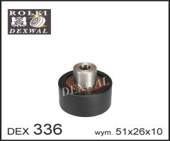 Dexwal 03-336 rolka prowadząca cit, ford, mazda, peu, citroËn berlingo (mf), ford fusion (ju_)