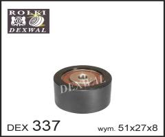 Dexwal 03-337 rolka napinacz paska peugeot 206 307 406 806 hdi, citroËn berlingo (mf)