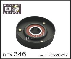 Dexwal 03-346 rolka napinacza audi, seat, skoda, vw, audi a2 (8z0), chrysler 300 c (lx)