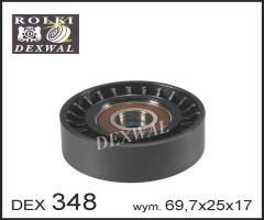 Dexwal 03-348 rolka prowadząca citrorn, fiat, peugeot, citroËn xantia (x1), peugeot 306 (7b, n3, n5)