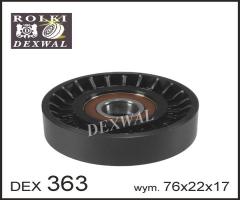 Dexwal 03-363 rolka napinacza gm, opel, saab, vauxhall, opel astra g coupe (f07_), saab 9-3 (ys3f)