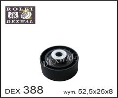 Dexwal 03-388 rolka prowadząca opel, saab, vauxhall, opel astra g coupe (f07_), saab 9-3 (ys3f)