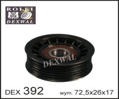 Dexwal 03-392 rolka napinacza audi, seat, vw, audi tt (8n3), seat alhambra (7v8, 7v9), vw bora (1j2)