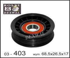 Dexwal 03-403 rolka prowadząca gm, opel, renault, saab, opel signum, renault espace iv (jk0/1_)