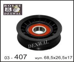 Dexwal 03-407 rolka napinacza ford, volvo, ford galaxy (wa6), volvo s80 ii (as)