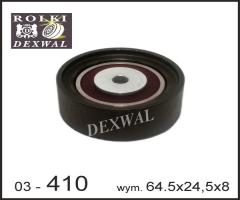 Dexwal 03-410 rolka prowadząca audi, skoda, vw, audi a4 (8d2, b5), skoda superb (3u4)