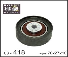 Dexwal 03-418 rolka prowadząca citroen, peugeot, peugeot 206 cc (2d)