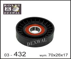 Dexwal 03-432 rolka napinacza ford, ford focus (daw, dbw)