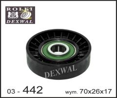 Dexwal 03-442 rolka napinacza paska bmw e46 318d 320d, bmw 3 (e46) coupe 