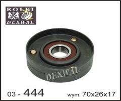 Dexwal 03-444 rolka napinacza rover 25 200 400 600 mg diesel 220, land rover freelander (ln)