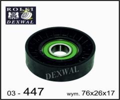 Dexwal 03-447 rolka napinacza audi, skoda, volvo, vw, audi a4 (8d2, b5), skoda superb (3u4)