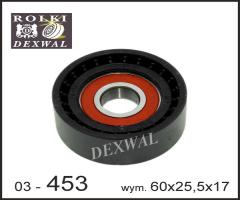 Dexwal 03-453 rolka napinacza renault, volvo, renault megane i (ba0/1_), volvo s40 i (vs)
