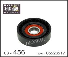 Dexwal 03-456 rolka napinacza fiat, opel, suzuki, fiat fiorino nadwozie pełne / kombi (225)