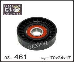 Dexwal 03-461 rolka napinacza volvo 850 s40 v40 s70 v70 s60 s80, volvo c70 i coupe
