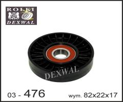 Dexwal 03-476 rolka napinacza alfa romeo, fiat, gm, opel, saab, alfa romeo 159 (939), chevrolet hhr
