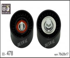 Dexwal 03-478 rolka napinacza daewoo, chevrolet aveo sedan (t250, t255), daewoo kalos (klas)