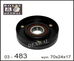 Dexwal 03-483 rolka napinacza audi, seat, skoda, vw, audi a3 (8l1), seat cordoba (6k2)