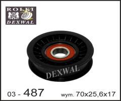 Dexwal 03-487 rolka prowadząca mercedes, mercedes-benz clk (c209)