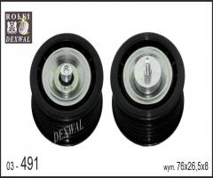 Dexwal 03-491 rolka napinacza vw lt, vw lt 28-35 ii autobus (2db, 2de, 2dk)