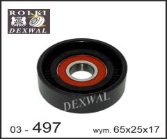 Dexwal 03-497 rolka napinacza fiat, opel, saab, fiat bravo ii (198), lancia delta iii (844)