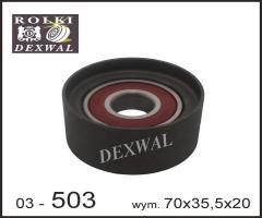 Dexwal 03-503 rolka napinacza volvo