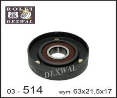 Dexwal 03-514 rolka napinacza fiat, gm, opel, alfa romeo 159 (939), chevrolet cruze (j300)