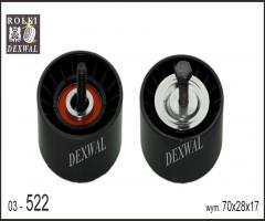 Dexwal 03-522 rolka napinacza audi, seat, skoda, vw, audi a2 (8z0), seat cordoba (6l2)