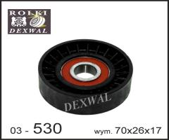 Dexwal 03-530 rolka napinacza gm, isuzu, opel, renault, saab, opel vectra c