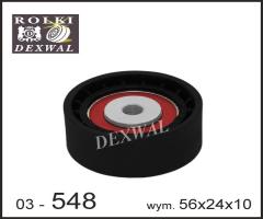 Dexwal 03-548 rolka prowadząca renault, renault clio ii (bb0/1/2_, cb0/1/2_)